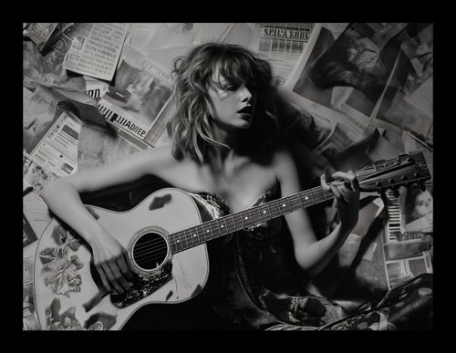Plakat 20x15cm Młoda Gitarzystka na Arena.pl