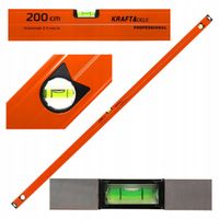 Poziomica Libella Aluminowa Waserwaga Kraft&Dele 2 m 200 cm