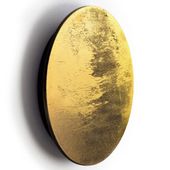 Przyścienna lampa nowoczesna Ring LED 10W 3000K do salonu złota