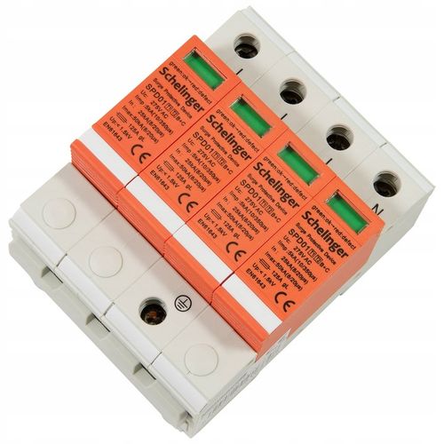 OCHRONNIK PRZEPIĘĆ 4P 5kA KLASA T1+T2 (B+C) SCHELINGER A51-SPD01-4P-B+C na Arena.pl