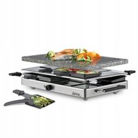 Raclette grill stołowy dla 8 osób granitowa płyta grillowa SPRING