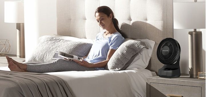 WENTYLATOR WIATRAK BIURKOWY HONEYWELL HTF337 5TRYBÓW CICHA PRACA TIMER zdjęcie 8