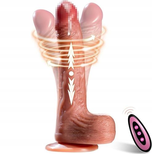 Realistyczne dildo z funkcjami ciągu, wibracji i ogrzewania, 4.5cm na Arena.pl