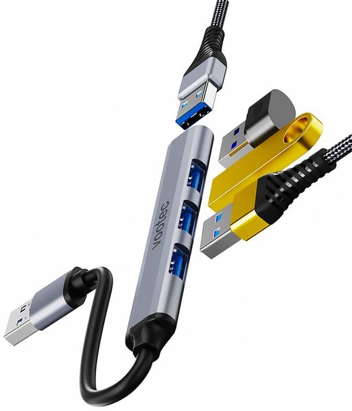 ROZDZIELACZ ROZGAŁĘŹNIK HUB USB 3.0 ADAPTER 4 PORTOWY KONCENTRATOR 4X USB zdjęcie 2