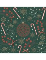 Serwetki papierowe świąteczne laska cukrowa, 20 szt.