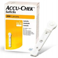 Lancety Accu-Chek Softclix Do Nakłuwacza Jednorazowe Oryginalne - 200
