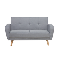Sofa rozkładana 2-osobowa szara FLORLI