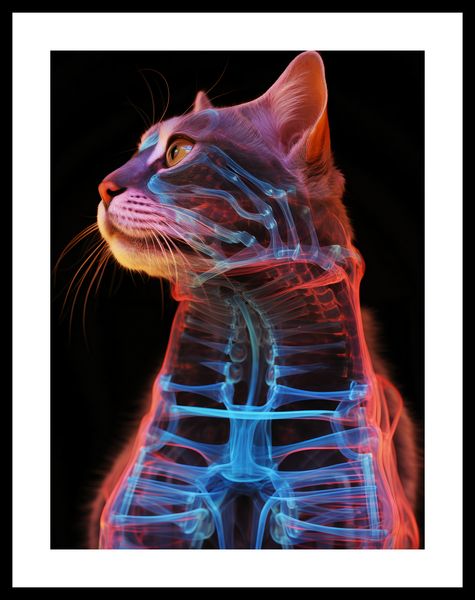Plakat 30x40cm Anatomia Kota zdjęcie 3