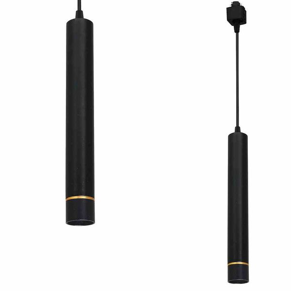 TRACK LIGHT PENDANT BLACK/GOLD 3W LED zdjęcie 1