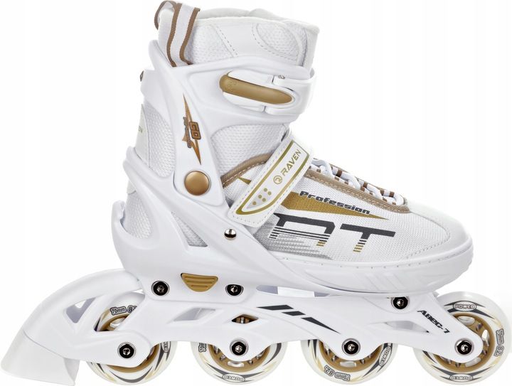 Rolki Regulowane RAVEN Profession White/Gold 38-42 zdjęcie 3