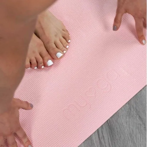 Mata do jogi myga - Entry level 4mm - pudrowy róż zdjęcie 2