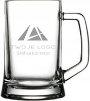 Kufle szklane Personalizowany grawer logo firmowy 100 sztuk