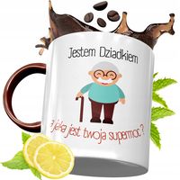 Kubek Bordowy Dla Dziadka Na Urodziny Prezent Z Nadrukiem Ze Zdjęciem