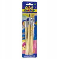 Pędzle Szkolne (6 Sztuk)