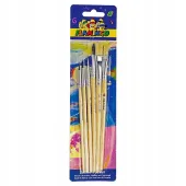 Pędzle Szkolne (6 Sztuk)