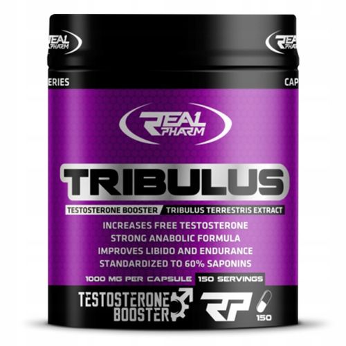 Tribulus Terrestris 1000mg 150 kaps. Real Pharm - Wzrost Testosteronu na Arena.pl