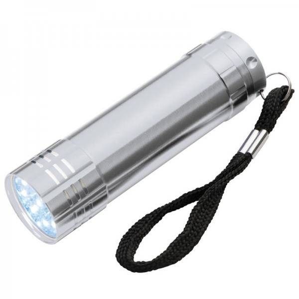 Latarka 9 LED MONTARGIS Srebrna zdjęcie 1