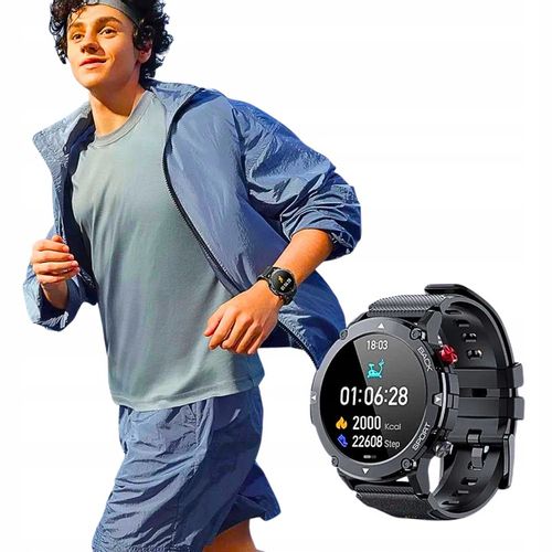 SMARTWATCH ZEGAREK POLSKIE MENU ROZMOWY SPORT SMART WATCH MĘSKI C21 na Arena.pl
