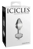 pipedream icicles szklany korek model 603912337280 hipoalergiczny 8 cm