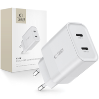 tech-protect c20w 2-port network charger pd20w white