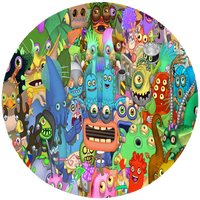 Opłatek na tort My Singing Monsters