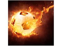 50X50CM OBRAZ OGNISTA PIŁKA NOŻNA FOOTBALL OBRAZ