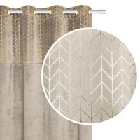 Zasłona gotowa na przelotkach NORD 140x250 półzaciemniająca beżowa