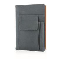 Notatnik A5 z kieszenią na telefon Czarny