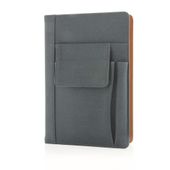 Notatnik A5 z kieszenią na telefon Czarny