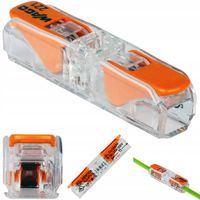 WAGO 221-2411 Szybkozłączka Przelotowa Drut Linka 2x0,2-4mm2 ORYGINAL 10szt
