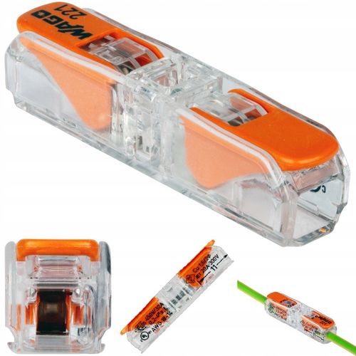 WAGO 221-2411 Szybkozłączka Przelotowa Drut Linka 2x0,2-4mm2 ORYGINAL 10szt na Arena.pl