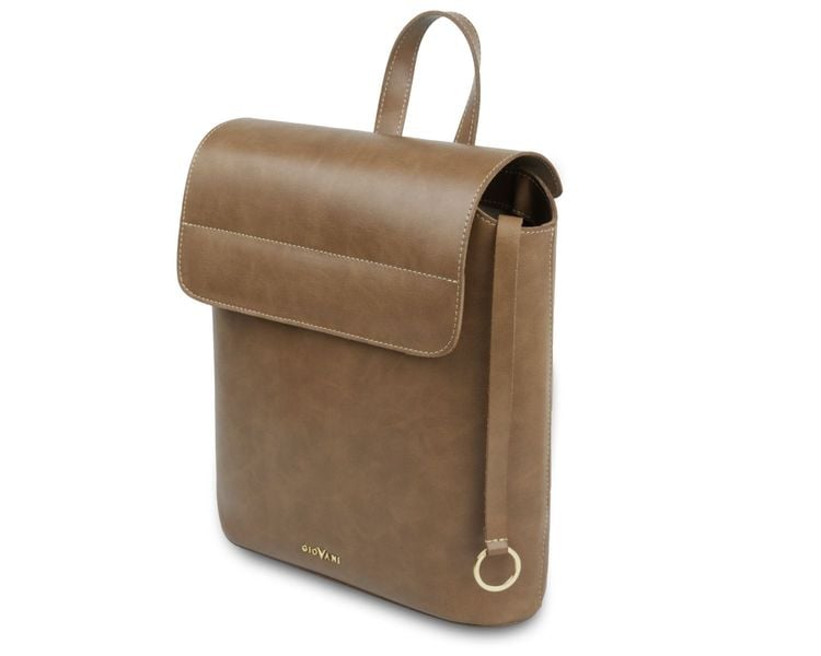 Jasny brąz plecak damski Dominica - Giovani Jasny brąz Złoty zdjęcie 2