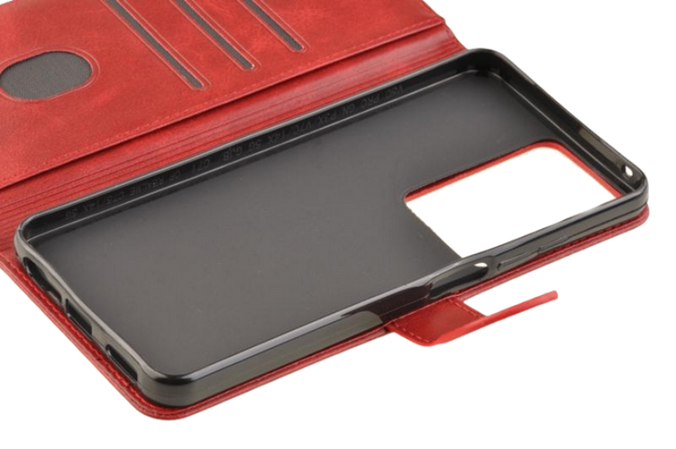 Etui portfel Wallet do Realme C71 / P3 Lite czerwony zdjęcie 5