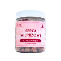 Liofilizowane serca wieprzowe dla psa i kota naturalne źródło tauryny 70g