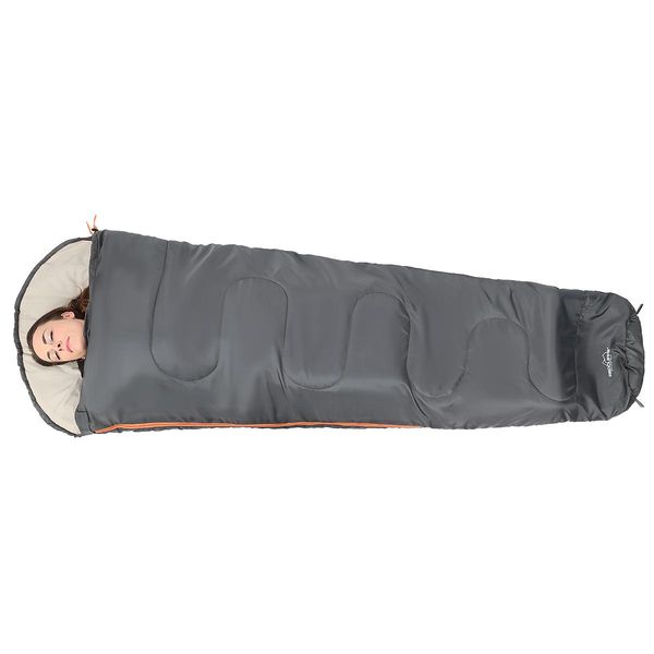 ŚPIWÓR TURYSTYCZNY MUMIA XXL 230x80/50CM SZARY REDCLIFFS zdjęcie 2