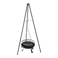 PALENISKO OGRODOWE - GRILL WĘGLOWY NA TRÓJNOGU