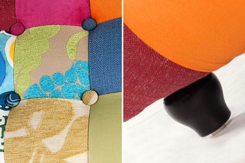 Pufa CHESTERFIELD patchwork na Arena.pl