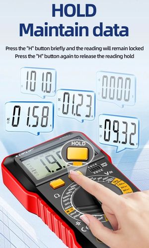 Miernik Multimetr Cyfrowy ANENG SZ304 funkcja HOLD na Arena.pl