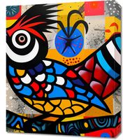 Obraz 50x60cm Ptak Na Wznak