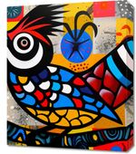 Obraz 50x60cm Ptak Na Wznak