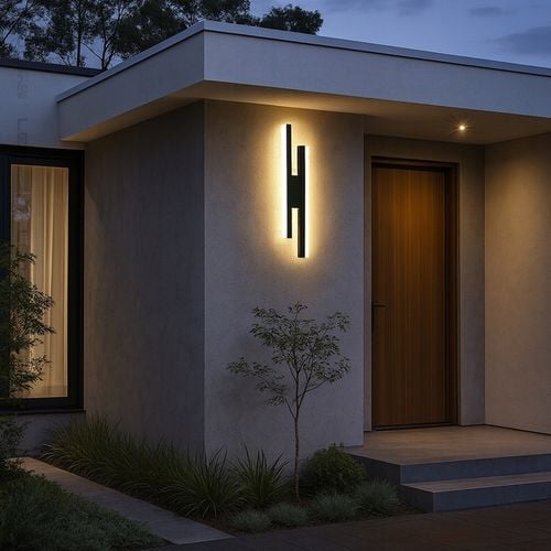 Lampa ścienna elewacyjna ogrodowa kinkiet zewnętrzny 18W LED CCD 40cm na Arena.pl