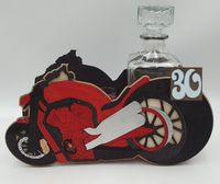 karafka + 6 kieliszków chopper  30 urodziny