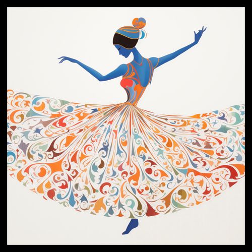 Plakat 50x50cm Wirująca Balerina na Arena.pl