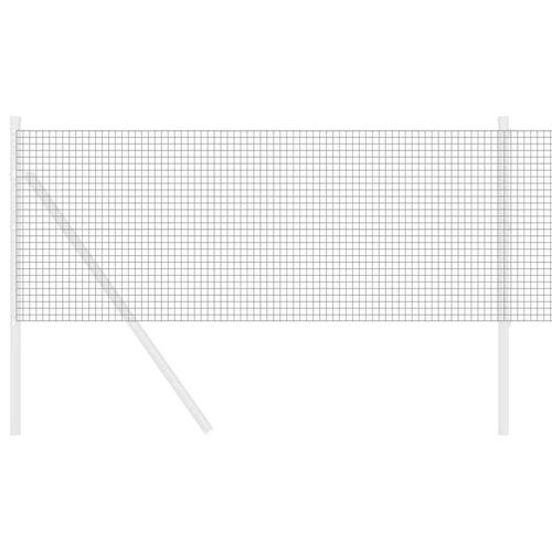Spawana siatka ogrodzeniowa Szary 0.4 x 50 m Stal na Arena.pl