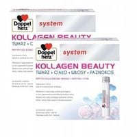 Zestaw Doppelherz System KOLLAGEN BEAUTY na skórę, płyn, 60 ampułek po 25ml