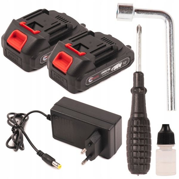 PIŁA ŁAŃCUCHOWA PILARKA AKUMULATOROWA 36V 2 X AKU 6 CALI PROFESJONALNA zdjęcie 6