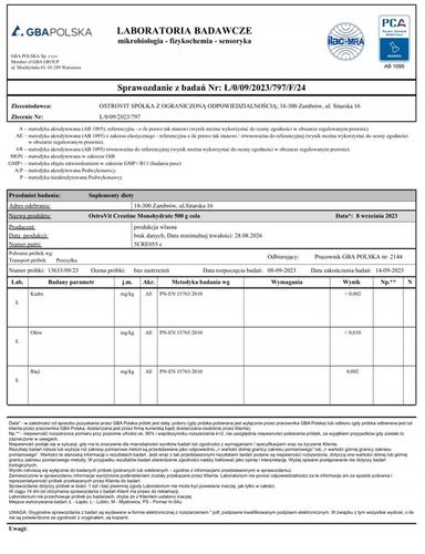 OstroVit Creatine Monohydrate 500 g KREATYNA na Arena.pl