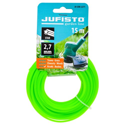 ŻYŁKA TNĄCA DO KOS I PODKASZAREK 2,7 MM 15 MB JUFISTO GWIAZDKA na Arena.pl