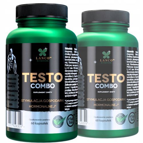 TESTO COMBO naturalne ekstrakty na podniesienie TESTOSTERONU 60 kaps LANCO na Arena.pl