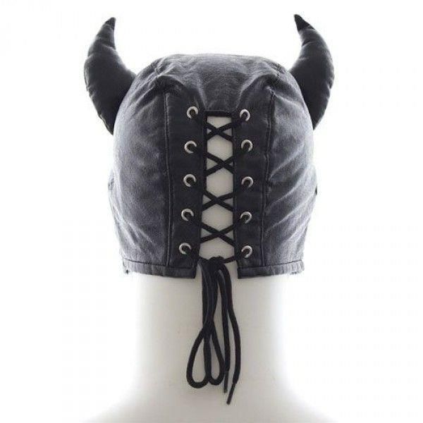 Maska-Devil Mask Black zdjęcie 3